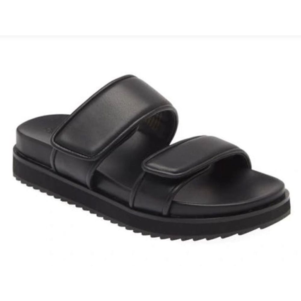 Open EDIT Sandals Size 6.5 Black Open Toe Finley Slides‎